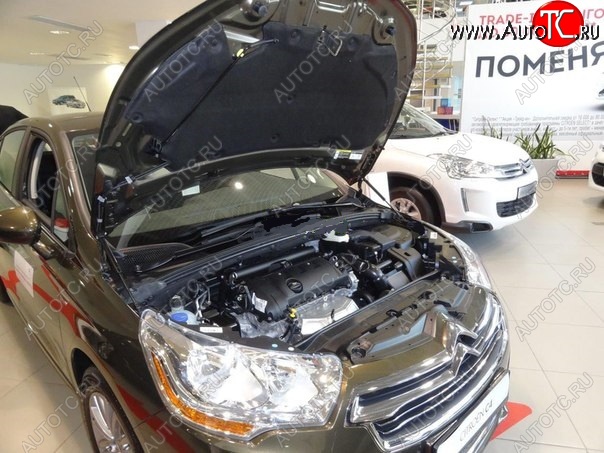 2 049 р. Упоры капота Russtal CITROEN C4 B7 хэтчбэк 5 дв. (2011-2018)  с доставкой в г. Воронеж