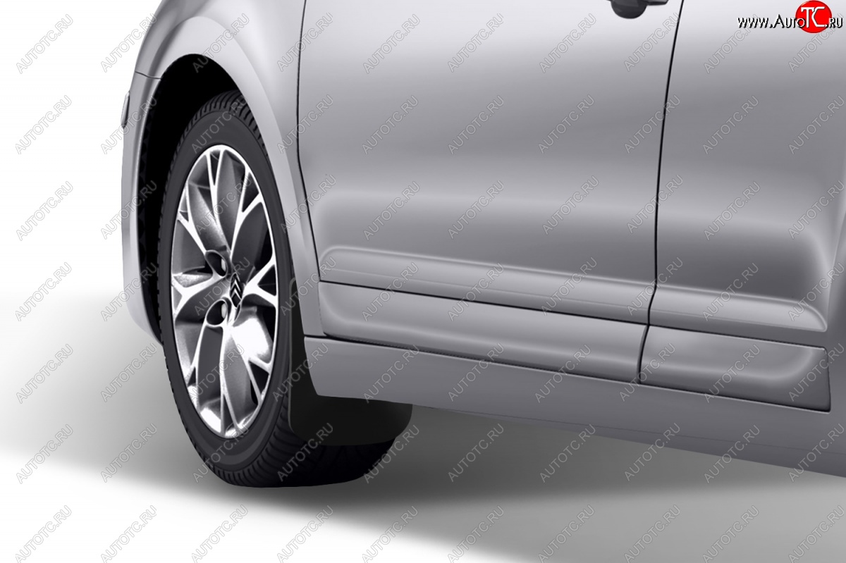 4 799 р. Передние брызговики Frosch CITROEN C4 B7 хэтчбэк 5 дв. (2011-2018)  с доставкой в г. Воронеж