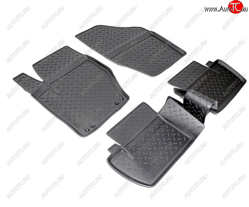2 139 р. Комплект ковриков в салон Norplast Unidec  CITROEN C4  B7 (2011-2018) хэтчбэк 5 дв. (Цвет: черный)  с доставкой в г. Воронеж