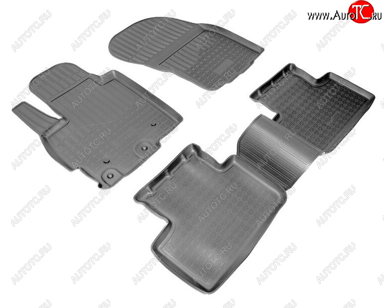 2 249 р. Комплект ковриков в салон Norplast Unidec  CITROEN C4 aircross (2012-2017), Mitsubishi ASX (2010-2020), Peugeot 4008 (2012-2017) (Цвет: черный)  с доставкой в г. Воронеж