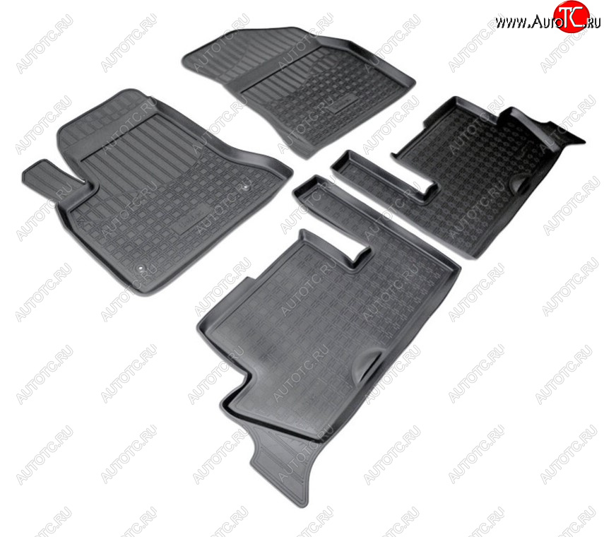 2 139 р. Комплект ковриков в салон Norplast Unidec CITROEN C4 picasso UD минивэн (2006-2014) (Цвет: черный)  с доставкой в г. Воронеж