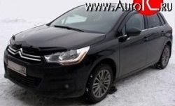 3 299 р. Дефлектор капота NovLine (хетчбек) CITROEN C4 B7 хэтчбэк 5 дв. (2011-2018)  с доставкой в г. Воронеж. Увеличить фотографию 1