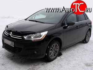 3 299 р. Дефлектор капота NovLine (хетчбек) CITROEN C4 B7 хэтчбэк 5 дв. (2011-2018)  с доставкой в г. Воронеж