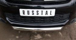 15 349 р. Одинарная защита переднего бампера диаметром 76 мм SLITKOFF CITROEN C4 aircross (2012-2017)  с доставкой в г. Воронеж. Увеличить фотографию 4