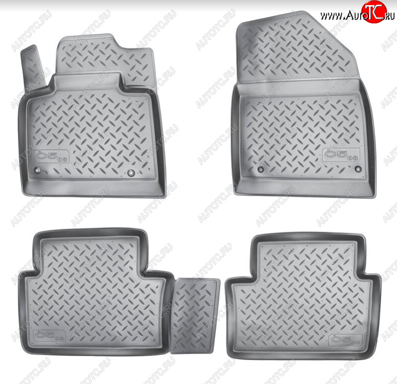 2 139 р. Комплект ковриков в салон Norplast Unidec  CITROEN C5 ( RD,  RW) (2008-2017) дорестайлинг, седан, доресталийнг, универсал (Цвет: черный)  с доставкой в г. Воронеж