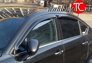 999 р. Комплект дефлекторов окон (ветровиков) 4 шт. (седан) Russtal CITROEN C5 RD дорестайлинг, седан (2008-2017)  с доставкой в г. Воронеж