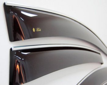 2 199 р. Дефлектора окон CA-Plastiс  CITROEN DS4  PF1 (2010-2015) дорестайлинг,хэтчбэк 5дв. (Classic полупрозрачный, С хром. молдингом)  с доставкой в г. Воронеж. Увеличить фотографию 2