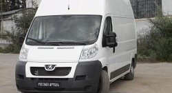 709 р. Накладки на зеркала RA CITROEN Jumper 250 (2006-2014) (Поверхность шагрень)  с доставкой в г. Воронеж. Увеличить фотографию 3