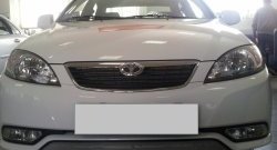 1 539 р. Сетка на бампер Russtal (хром) Daewoo Gentra KLAS седан (2012-2016)  с доставкой в г. Воронеж. Увеличить фотографию 2