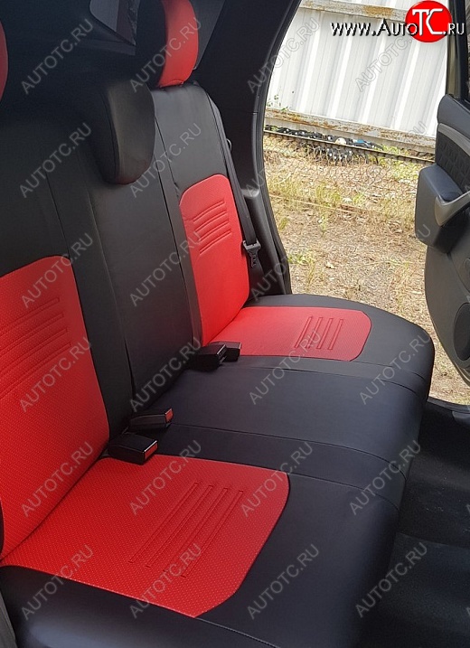 6 799 р. Чехлы для сидений Lord Autofashion Турин (экокожа)  Daewoo Matiz ( M100,  M150) (1998-2016) дорестайлинг, рестайлинг (Чёрный, вставка красная)  с доставкой в г. Воронеж