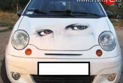 1 469 р. Сетка на бампер (рестайлинг) Russtal (черная) Daewoo Matiz M100 дорестайлинг (1998-2000)  с доставкой в г. Воронеж. Увеличить фотографию 2