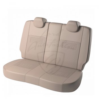 7 399 р. Чехлы для сидений Lord Autofashion Турин (экокожа)  Daewoo Nexia  рестайлинг (2008-2015) (Бежевый, вставка Бежевая)  с доставкой в г. Воронеж. Увеличить фотографию 3