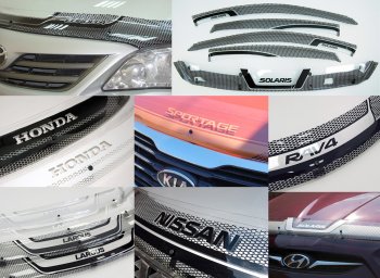 2 079 р. Дефлектор капота CA-Plastiс  Daewoo Nexia  дорестайлинг (1995-2008) (Серия Art белая)  с доставкой в г. Воронеж. Увеличить фотографию 6