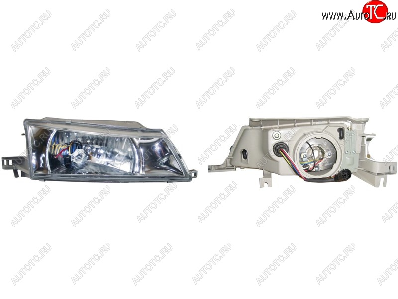 2 899 р. Правая передняя фара SAT (хрусталь) Daewoo Nexia дорестайлинг (1995-2008)  с доставкой в г. Воронеж