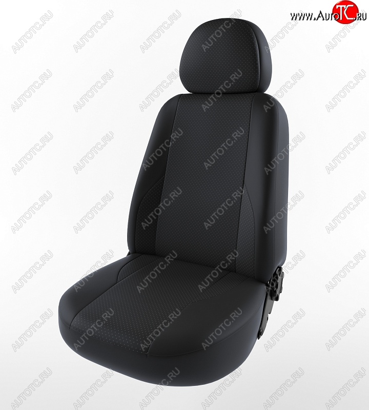 6 549 р. Чехлы для сидений Lord Autofashion Вегас (экокожа)  Daewoo Nexia  дорестайлинг (1995-2008) (Черный, вставка черная)  с доставкой в г. Воронеж