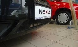 1 339 р. Сетка на бампер Russtal (черная) Daewoo Nexia рестайлинг (2008-2015)  с доставкой в г. Воронеж. Увеличить фотографию 2