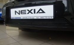 1 339 р. Сетка на бампер Russtal (черная) Daewoo Nexia рестайлинг (2008-2015)  с доставкой в г. Воронеж. Увеличить фотографию 4