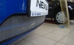 1 389 р. Сетка на бампер Russtal (хром) Daewoo Nexia рестайлинг (2008-2015)  с доставкой в г. Воронеж. Увеличить фотографию 2