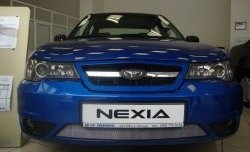 1 389 р. Сетка на бампер Russtal (хром) Daewoo Nexia рестайлинг (2008-2015)  с доставкой в г. Воронеж. Увеличить фотографию 6