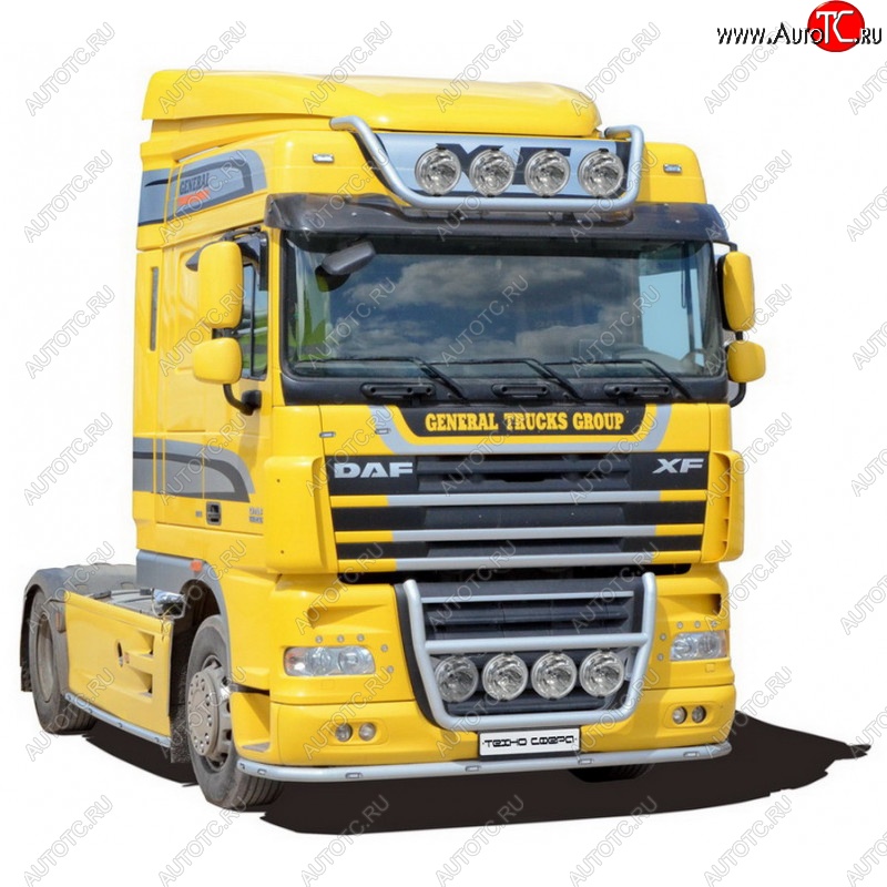 35 699 р. Защита порогов (410-460) ТехноСфера (Техно Сфера) (нержавейка, d51 mm)  DAF XF  105 (2005-2013)  с доставкой в г. Воронеж