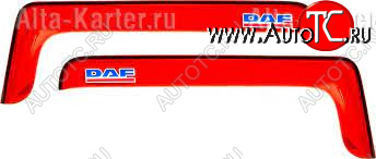 2 199 р. Дефлектора окон REIN  DAF XF  95 (2002-2006) (Красный)  с доставкой в г. Воронеж