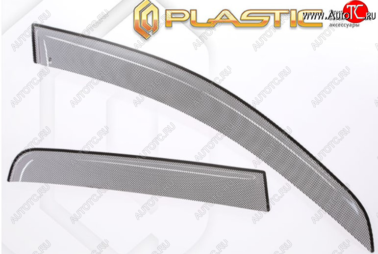 2 159 р. Дефлектора окон CA-Plastic  Daihatsu Move (2014-2023)  дорестайлинг, рестайлинг (Шелкография черная)  с доставкой в г. Воронеж