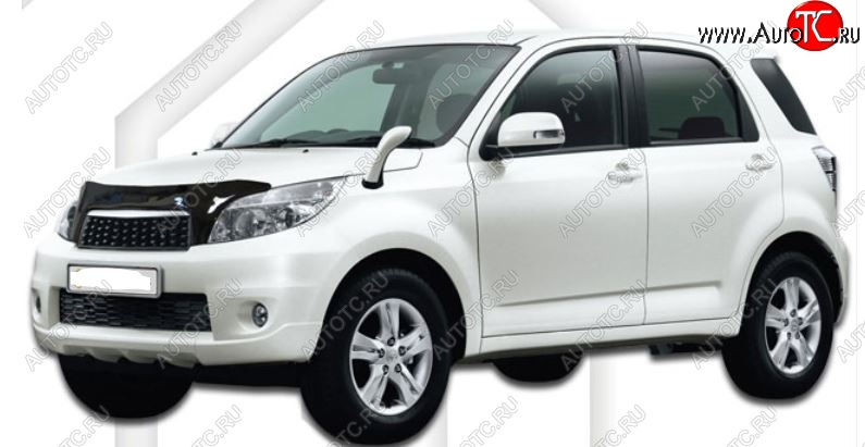 2 079 р. Дефлектор капота CA-Plastic  Daihatsu Terios  J200 (2006-2009) дорестайлинг (Classic черный, Без надписи)  с доставкой в г. Воронеж