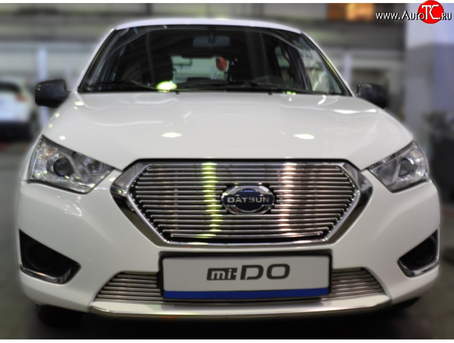 3 399 р. Декоративная вставка воздухозаборника Berkut Datsun mi-DO хэтчбэк (2014-2021)  с доставкой в г. Воронеж