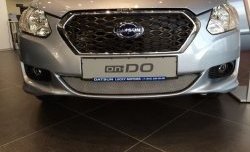 1 899 р. Сетка на бампер Russtal (хром) Datsun on-DO седан дорестайлинг (2014-2019)  с доставкой в г. Воронеж. Увеличить фотографию 2