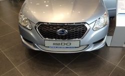 1 899 р. Сетка на бампер Russtal (хром) Datsun on-DO седан дорестайлинг (2014-2019)  с доставкой в г. Воронеж. Увеличить фотографию 5