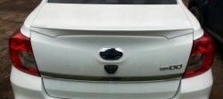 2 249 р. Лип спойлер АртФорм Datsun on-DO седан дорестайлинг (2014-2019) (цвет: Оранжевый)  с доставкой в г. Воронеж. Увеличить фотографию 3