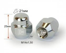 Колёсная гайка Вектор M14 1.5 ГАЗ Соболь 2217 автобус 1-ый рестайлинг (2003-2010) 