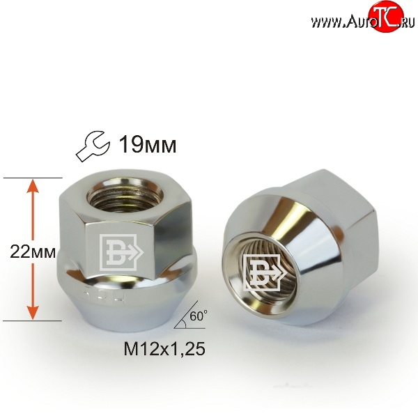 47 р. Колёсная гайка Вектор M12 1.25    с доставкой в г. Воронеж