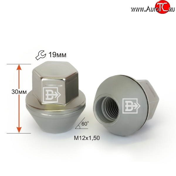 269 р. Колёсная гайка Вектор M12 1.5    с доставкой в г. Воронеж