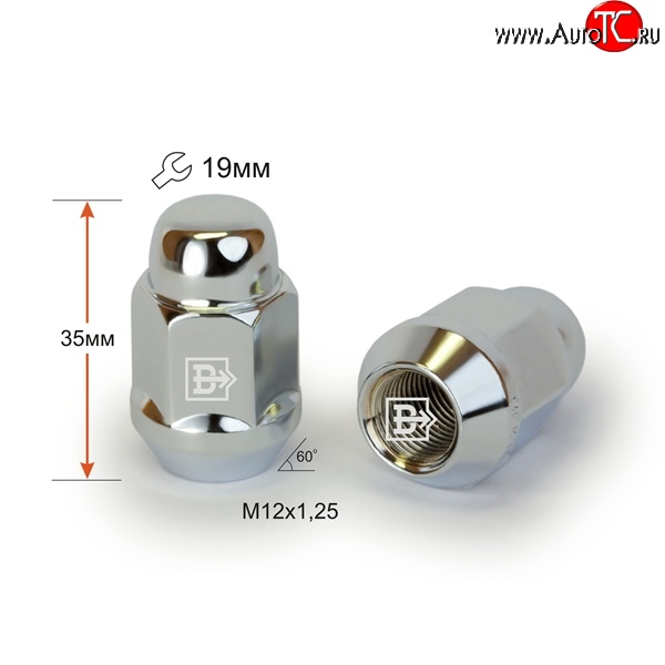 49 р. Колёсная гайка Вектор M12 1.25 Derways Hower Н3 (2017-2019)