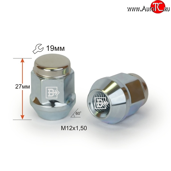 191 р. Колёсная гайка Вектор M12 1.5    с доставкой в г. Воронеж