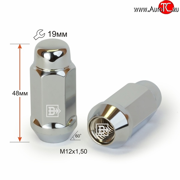 169 р. Колёсная гайка Вектор M12 1.5    с доставкой в г. Воронеж