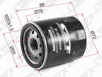 339 р. Фильтр масляный SAT (1.8, 2.0, 2.4, 2.7, 3.5)  Alfa Romeo Giulia  952 (2015-2025), Alfa Romeo Stelvio  949 (2016-2025), Dodge Avenger  JS седан (2008-2014), Dodge Caliber (2006-2012), Dodge Journey  JC (2007-2015), Fiat Freemont (2011-2016), Jeep Compass  MK (2011-2015), Jeep Patriot (2007-2017)  с доставкой в г. Воронеж. Увеличить фотографию 1