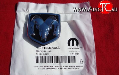 5 199 р. Эмблема крышки багажника  (05191814aa) Dodge Caliber (2006-2012)  с доставкой в г. Воронеж