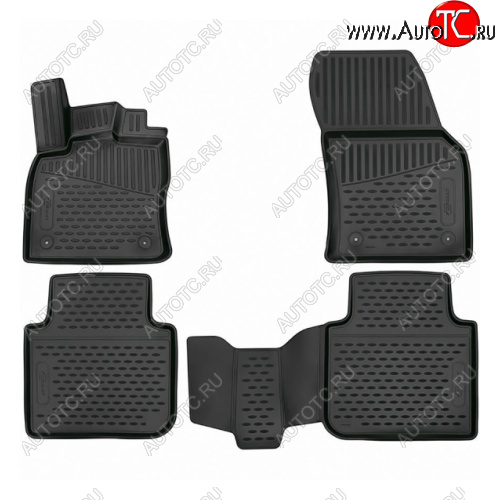 5 399 р. Комплект 3D ковриков салона Format (повышенная износостойкость). Dodge Journey JC дорестайлинг (2007-2010)  с доставкой в г. Воронеж