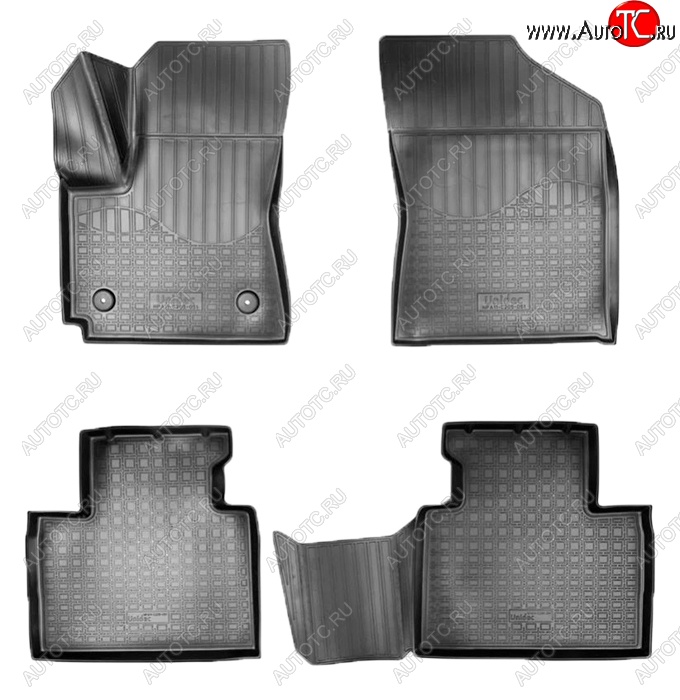 2 699 р. Коврики салонные Noplast (3D)  FAW Besturn X40  D181 (2016-2022) (Черные)  с доставкой в г. Воронеж