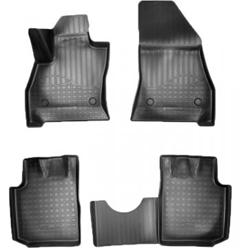 Коврики салонные Noplast (3D) Fiat 500L 300,350 дорестайлинг (2012-2018)