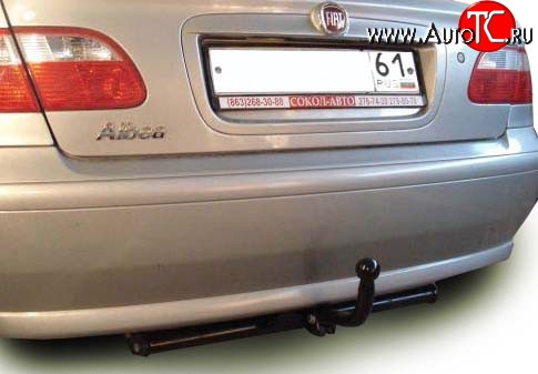7 849 р. Фаркоп Лидер Плюс  Fiat Albea  170 (2002-2012) седан (Без электропакета)  с доставкой в г. Воронеж