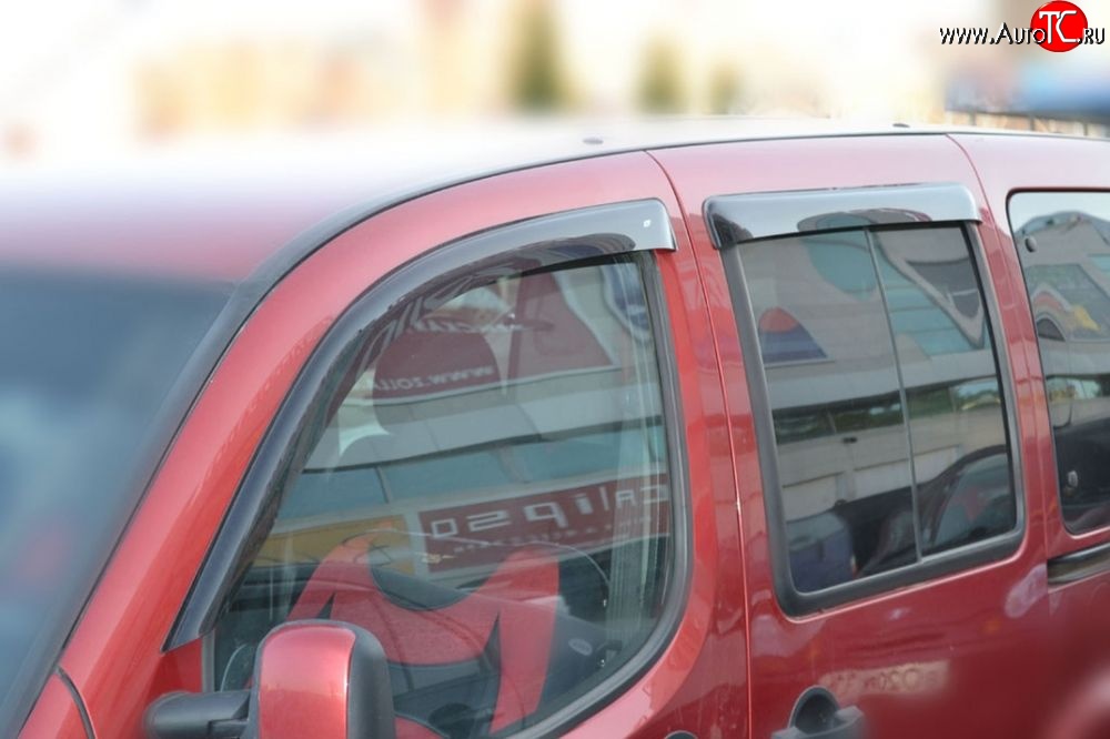999 р. Комплект дефлекторов окон (ветровиков) 4 шт. (5 дверей) Russtal Fiat Doblo 223 рестайлинг (2005-2016)  с доставкой в г. Воронеж