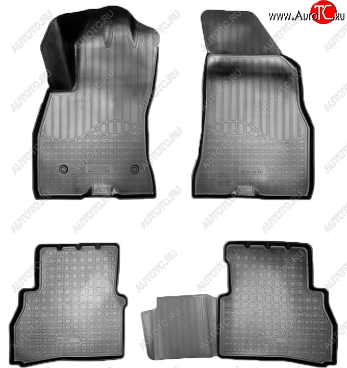 2 659 р. Коврики салонные Noplast (3D) Fiat Doblo 263 рестайлинг (2015-2022) (Черные)  с доставкой в г. Воронеж