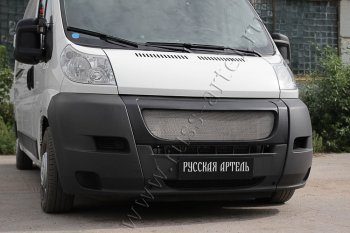 6 499 р. Решетка радиатора РА  Fiat Ducato  250 (2006-2014) (Сетка алюминиевая, неокрашенная)  с доставкой в г. Воронеж. Увеличить фотографию 2