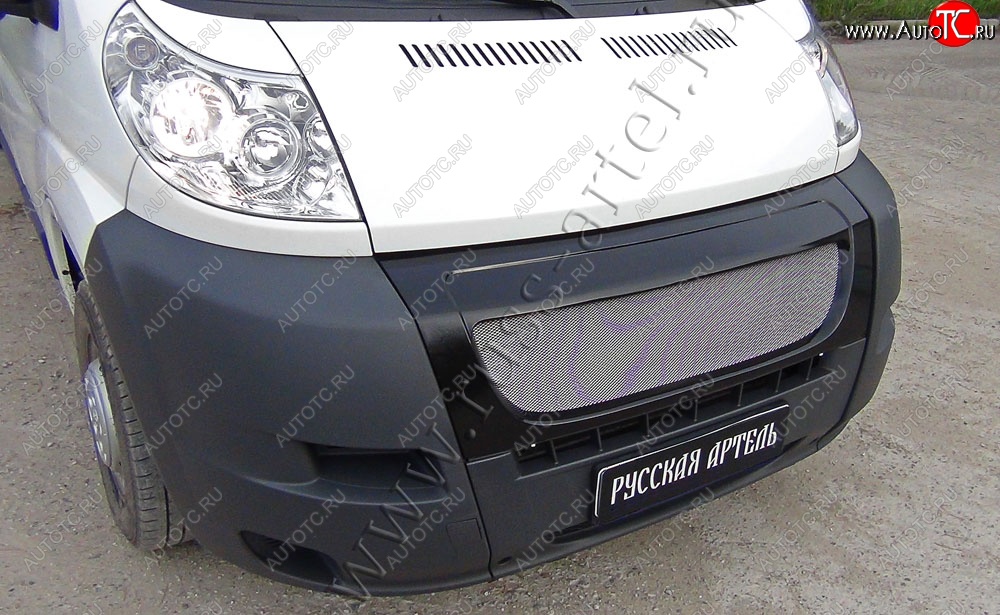 6 499 р. Решетка радиатора РА  Fiat Ducato  250 (2006-2014) (Сетка алюминиевая, неокрашенная)  с доставкой в г. Воронеж