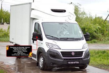 1 269 р. Накладки на боковые зеркала (шагрень) RA Fiat Ducato 290 (2014-2025) (Неокрашенные)  с доставкой в г. Воронеж. Увеличить фотографию 4