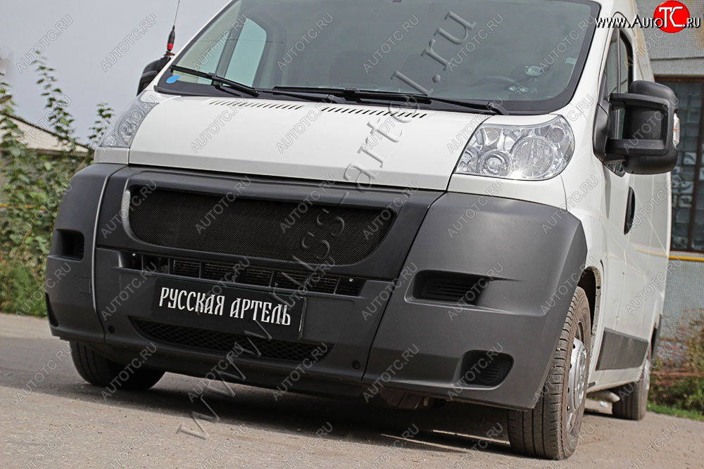 7 499 р. Решётка радиатора РА  Fiat Ducato  250 (2006-2014) (черная сетка, неокрашенная)  с доставкой в г. Воронеж
