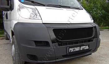 7 499 р. Решётка радиатора РА  Fiat Ducato  250 (2006-2014) (черная сетка, неокрашенная)  с доставкой в г. Воронеж. Увеличить фотографию 2